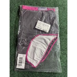 Catherines Full Brief Panties Underwear Cotton Blend‎ Gray Plus Size 12 Striped